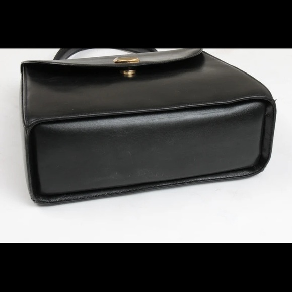 Vintage Bally Italy Black Leather Designer Handbag, 1990s - Picture 8 of 9
